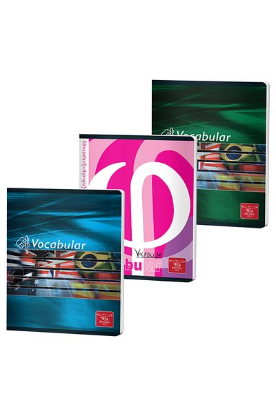 PIGNA , Vocabulary Notebook, 24 Page Color Edition, Format 12 × 17 Cm, 60 Gsm Paper
