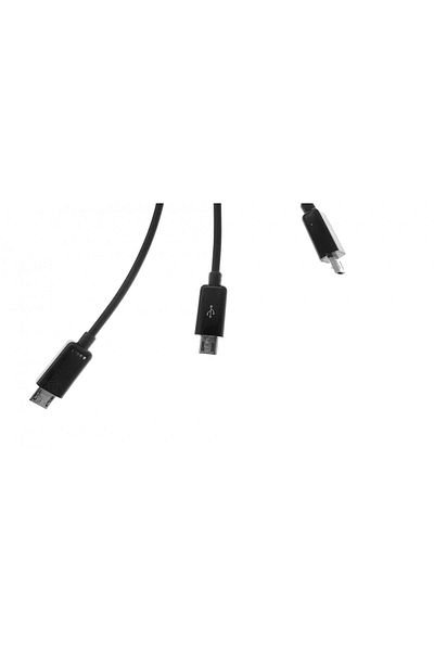 OEM Cabling Usb La 3 X Microusb, 1m Black - Hub-7329