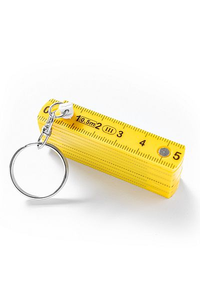 Gadget Master Keychain with Folding Ruler