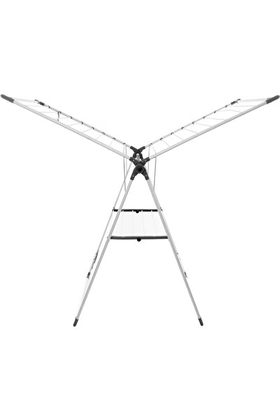 Generic Al Saif Gallery Steel Clothes Drying Rack, 109×38×67 - Grey