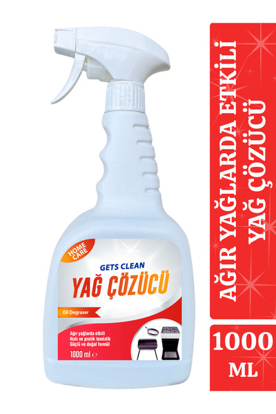 GETS CLEAN Yağ çözücü Fırın Izgara Ocak Gibi Ağır Yağlarda Etkili Kokusuz Tem...