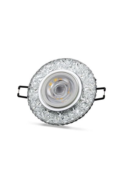 Eldenör Noas Yl65 1677 Crystal Glass Spotlight Case with Hektor Led Frame 4000K - Frame Compatible for Socket and Switch