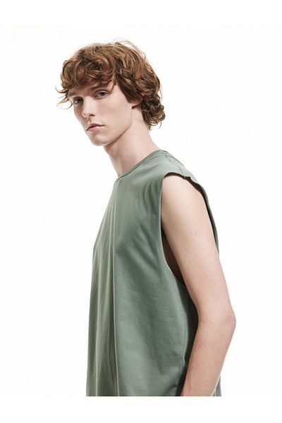 Koton Cotton Crew Neck Basic Sleeveless T-Shirt