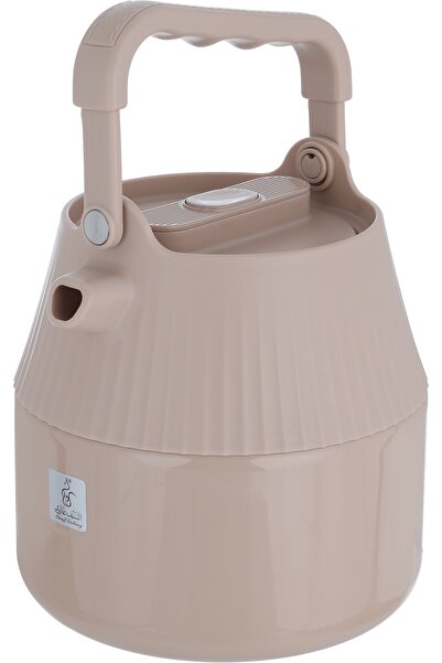 Alsaif Gallery Reema Steel Saif Gallery Thermos, 1 Liter - Light Brown