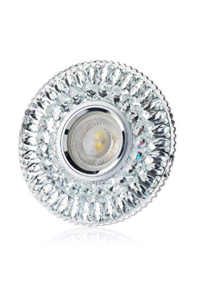 Eldenör CATA CT 6583 Hanımeli Led بإطار من الزجاج الكريستالي لضوء النهار - إطار متوافق مع المقبس والمفتاح