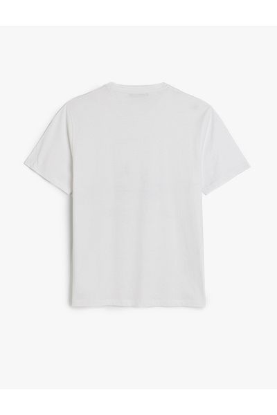 Koton Short Sleeve Cotton Regular Fit Crew Neck Printed T-Shirt