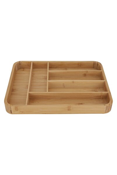 Generic صندوق ألعاب خشبي من معرض السيف، 6 صناديق - بيج