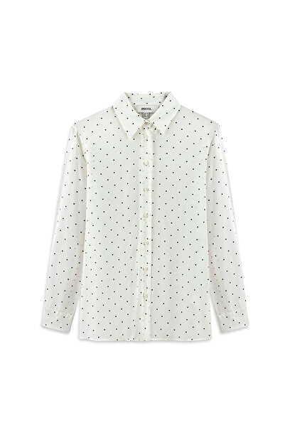 İpekyol Puantiye desen gömlek
