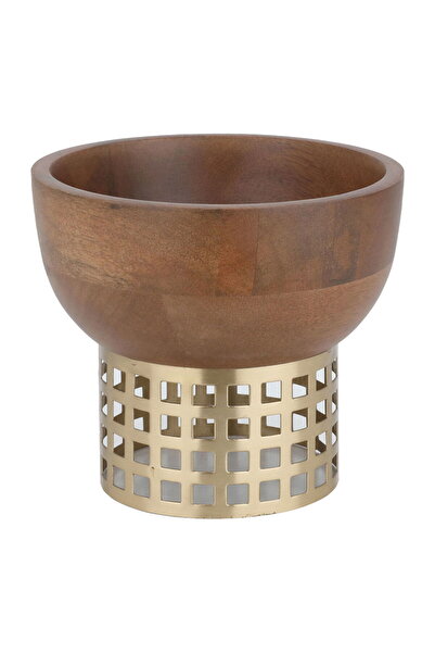 Alsaif Gallery Wooden Serving Bowl Alsaif Gallery, Circular - Brown