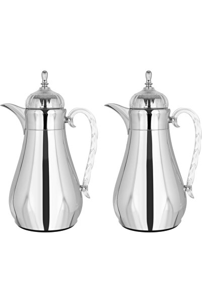 Alsaif Gallery Al Hanouf Thermos Set from Saif Gallery, 3 Pieces - Silver