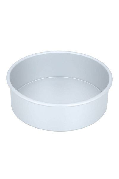 Alsaif Gallery Saif Gallery Aluminum Baking Pan, 11 x 3 Inch, Round, Detachable Base - Silver