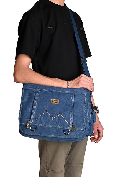 ÇÇS ÇÇS 30758 Canvas Messenger Bag – Ρυθμιζόμενο λουράκι & Κατάλληλο για καθημερινή χρήση