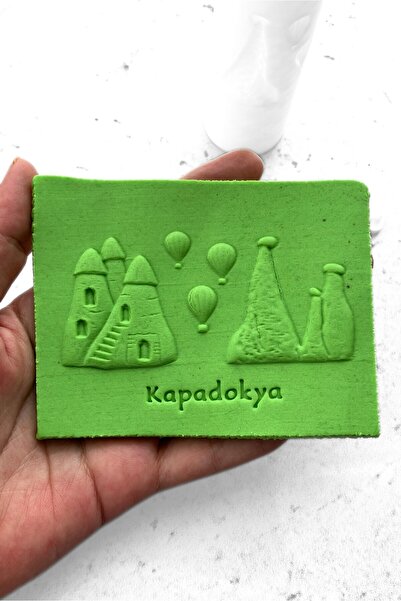 WE3D Kapadokya Kabartma Desenli Seramik Hamuru Merdane Oklava - 9x4cm Kapadok...