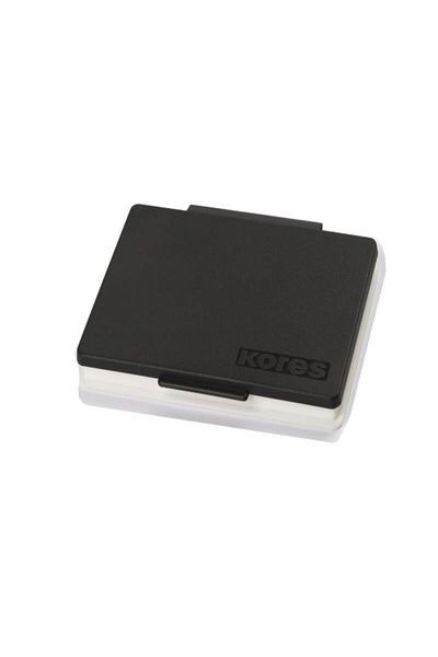 kores , Stamp Pad, Plastic Case 7 × 11 Cm, Uninked Linen Pad, Durable Compact Design