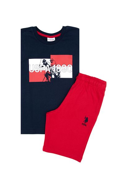 U.S. Polo Assn. Boy's Navy Blue Pajama Set 50310794-Vr033