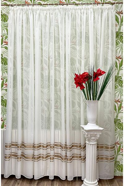 Liz Line Curtain with drapery, various sizes and colors, from the "Crystalline" collection by Liz Line