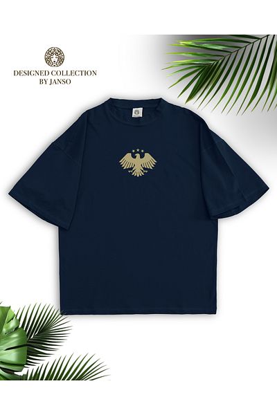 JANSO GROUP -Women's Cotton Printed Eagle Tshirt Oversize Large Size