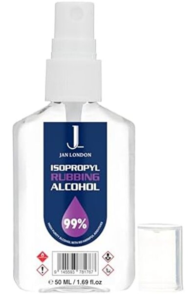 JAN LONDON Isopropyl Rubbing Alcohol 99.9% 50ml Spray | High-Purity Cleaner for Surfaces, Electronics & More