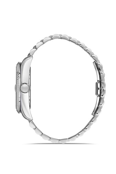 RMS Zeitmeister Rms.1.Ag1641.05 Roman Numerals Crystal Glass Steel Cord Steel Case 5 Atm Water Resistant