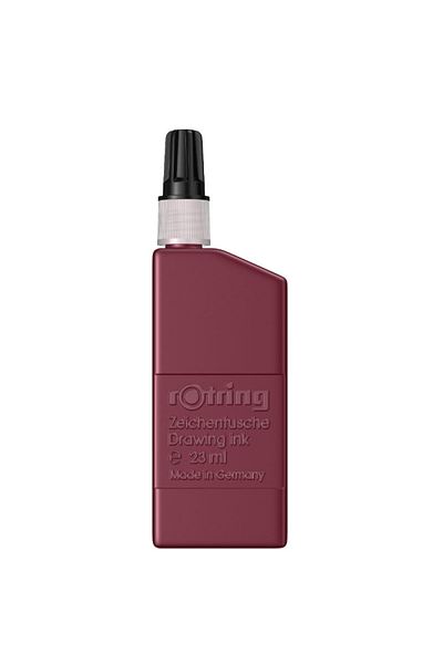 Rotring Cerneală pentru desen tehnic, 23 ml, roșie, cerneală permanentă, rezistentă la lumină
