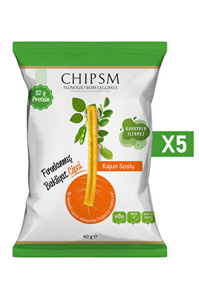Doğal Agro CHIPSM KAJUN SOSLU BAKLİYAT CİPS 5\'Lİ PAKET