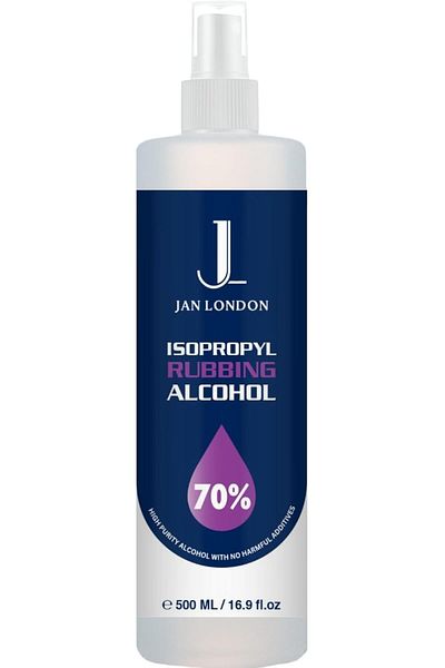 JAN LONDON Isopropyl Rubbing Alcohol 70% 500ml Spray | Antiseptic & Cleaner for Wounds, Surfaces & Electronics