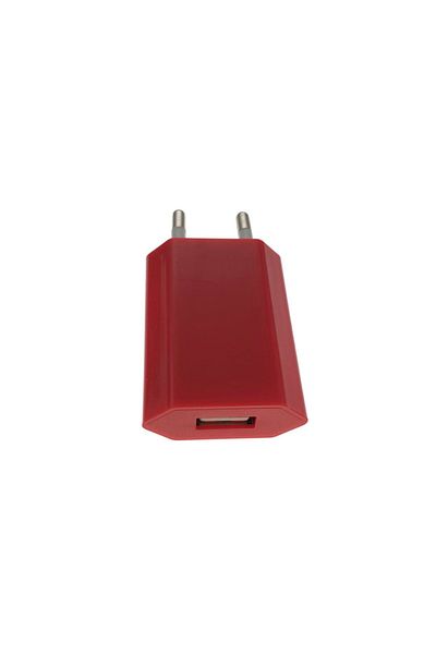 OEM Wall charger, USB power adapter, 1000 mA, red