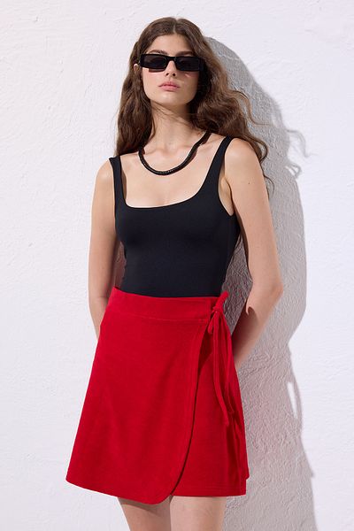Manuka Towel Pareo Skirt Red