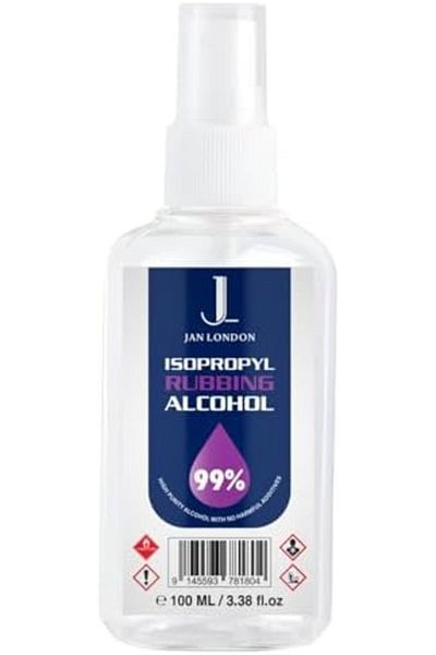 JAN LONDON Isopropyl Rubbing Alcohol 99.9% 100ml Spray | High-Purity Cleaner for Surfaces, Electronics & More