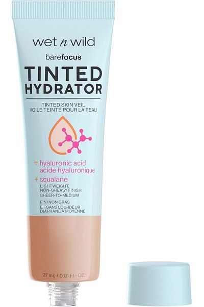WET N WİLD Bare Focus Tinted Hydrator Matte Natural Finish, Oil-Free Tinted Face Moisturizer -Tan Medium Deep