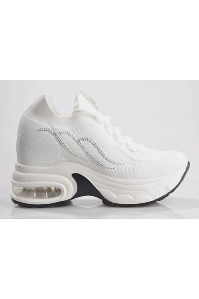 Guja 25y300-12 Pantofi sport pentru femei, cu căptușeală ascunsă, cu talpă înaltă, Stone