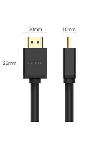 Ugreen Ugreen HDMI Cable, Male-Male, 4K@60Hz, 26AWG, 10/15m, Black - 10 m
