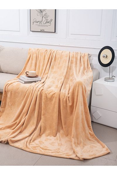 CHIRASO Cocolino CHIRASO Blanket 200x230, Heart Pattern, Soft, Colorful, for Double Bed, cream