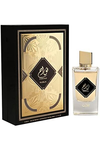Nusuk No Sok Luxury Perfume Imported from Fawah, Long-lasting Spray for Men, 80ml