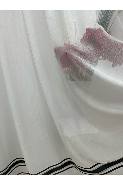 Liz Line Curtain with drapery, various sizes and colors, from the "Crystalline" collection by Liz Line