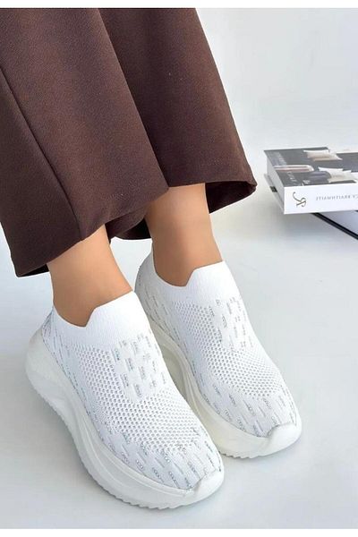 Kuum London K112707 Pantofi sport confortabili, 36/40 Stone, fără șireturi, cu talpă înaltă