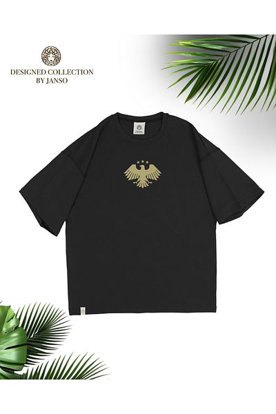 JANSO GROUP -Women's Cotton Printed Eagle Tshirt Oversize Large Size