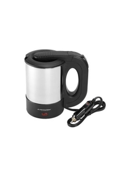 DELUXETUNING Electric Kettle for Camping 24 V, 150 W, 500 ml for Vehicles, Boats or Camping