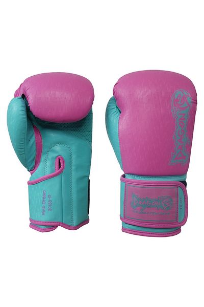 Dragondo 30133-P Pink Dream Boxing Gloves 3.5 Meters Boxing Bandage and Transparent Mouthguard Kick Boxing Set