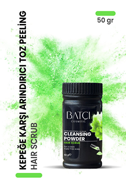 Batçı Kepeğe Karşı Arındırıcı Saç Derisini Temizleyen ve Ferahlatan Toz Saç P...
