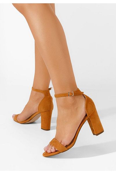 B T Shoes Sandale cu toc Flavie camel