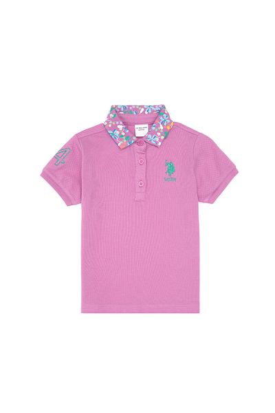 U.S. Polo Assn. Girl's Fuchsia Basic T-Shirt 50306344-Vr023