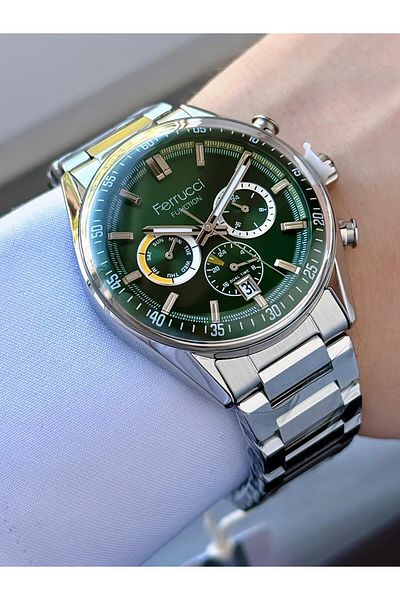Ferrucci Men's Functions Active Metal Cord Wrist Watch