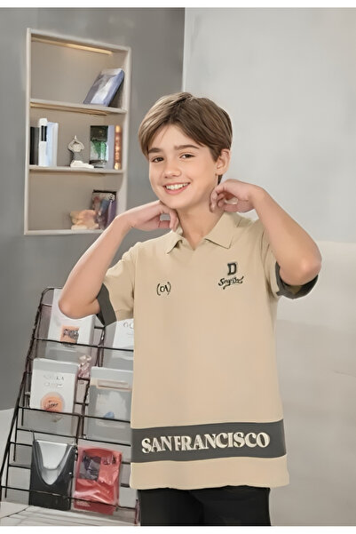 ALANAQA Boys' unisex T-shirts, ages 3-13 years