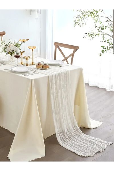Kitchen Vogue Bohemian Decorative Runner Tablecloth |   Wedding, Party, Promise, Engagement, Special Day Decoration Table Decoration