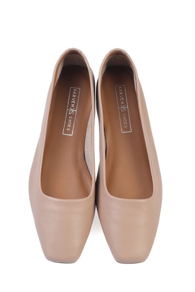 KARVENSHOES Genuine Leather Skin Color Ballet 24880