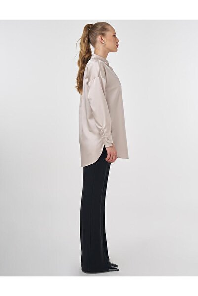 Kayra İşlemeli Saten Tunik 21213-25