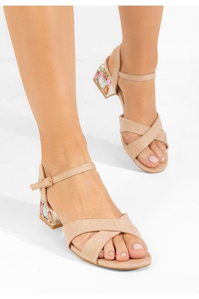 B T Shoes Sandale cu degetul mare Susia bej