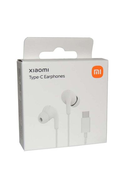 Xiaomi Căști Xiaomi premium cu fir, USB-C, IP54, microfon cu reducere a zgomotului și control al volumului, alb
