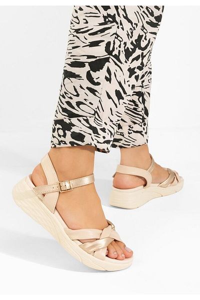 B T Shoes Sandale cu platformă Deloisa aurii